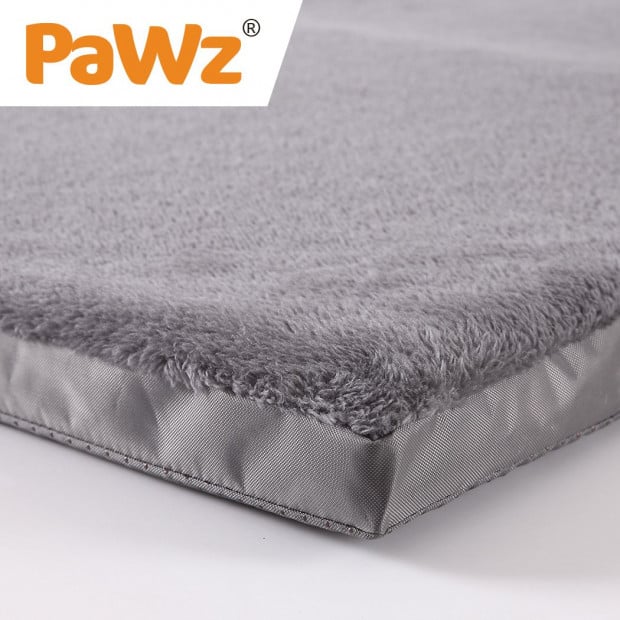 Pet Bed Foldable Dog Puppy Beds Cushion Pad Pads Soft Plush Black XL Image 5