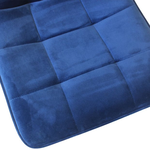 4x Dining Chairs Kitchen Table Lounge Room Retro Padded Seat Velvet Image 5