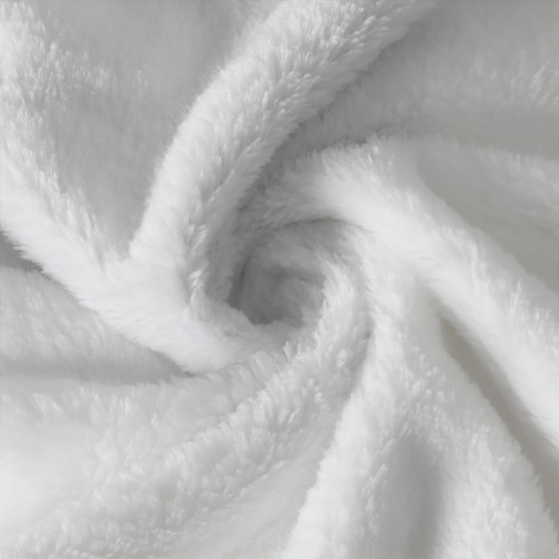 Throw Blanket Xmas Double Sided Fleece Christmas White 220 x 180cm Image 5