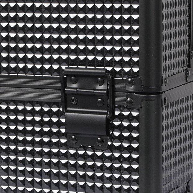 Makeup Case Professional Makeup Organiser 7 in 1 Trolley Black Image 4
