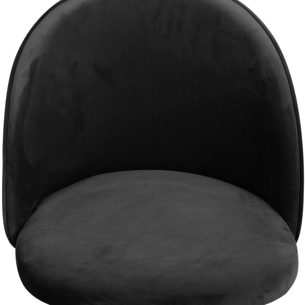 2x Dining Chairs Kitchen Lounge Chair Sofa Upholstered Velvet Black Image 5