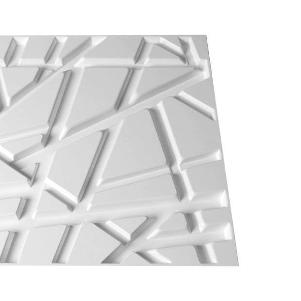 12Pcs 3D PVC Wall Panels Paintable Home Background Decor 50x50cm Image 5