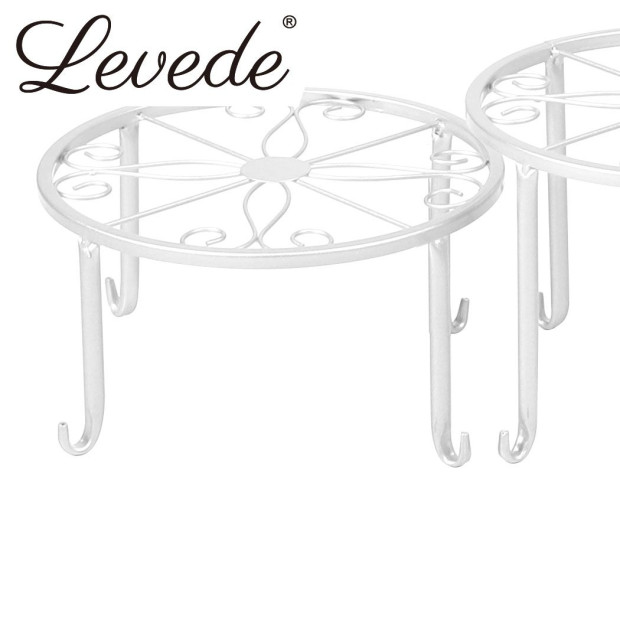 4 x Metal Plant Stand Outdoor Indoor Garden Decor Flower Pot Rack Iron Image 5