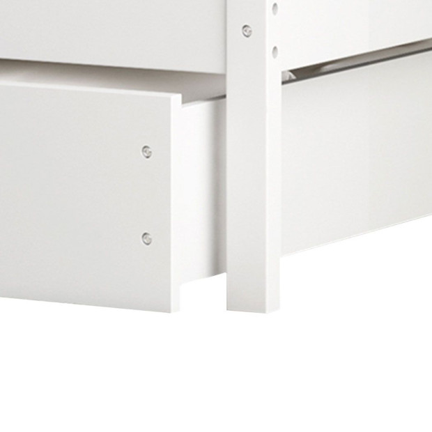 Bed Frame Wooden Single House Frame Mattress Base Storage Drawers Image 5