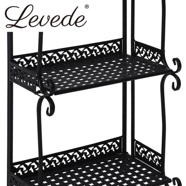 Plant Stand 4 Tiers Outdoor Indoor Metal Flower Pots Rack Garden Shelf Image 5