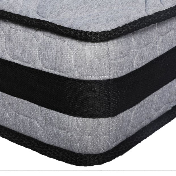 Mattress Spring Foam Medium Firm All Size 22CM Queen Dark Grey Image 5