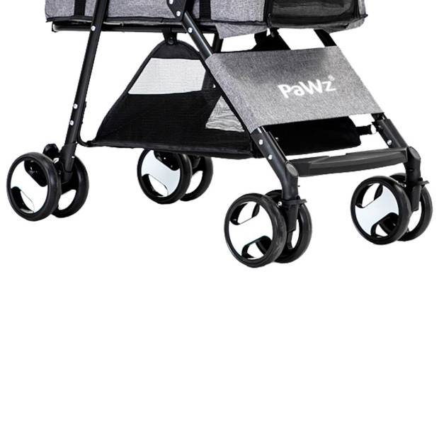 Large Pet Stroller Dog Cat Travel Carrier Pram Foldable Pushchair Image 5