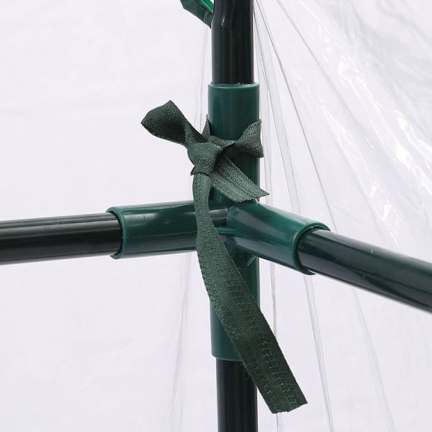 2 Tier Walk In Greenhouse Garden Shed PVC Cover Tunnel Green House Image 5