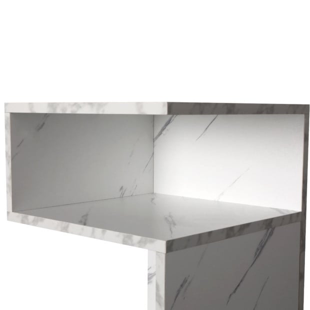 Bedside Drawers Side Table Wood Nightstand Cabinet Bedroom White Image 5