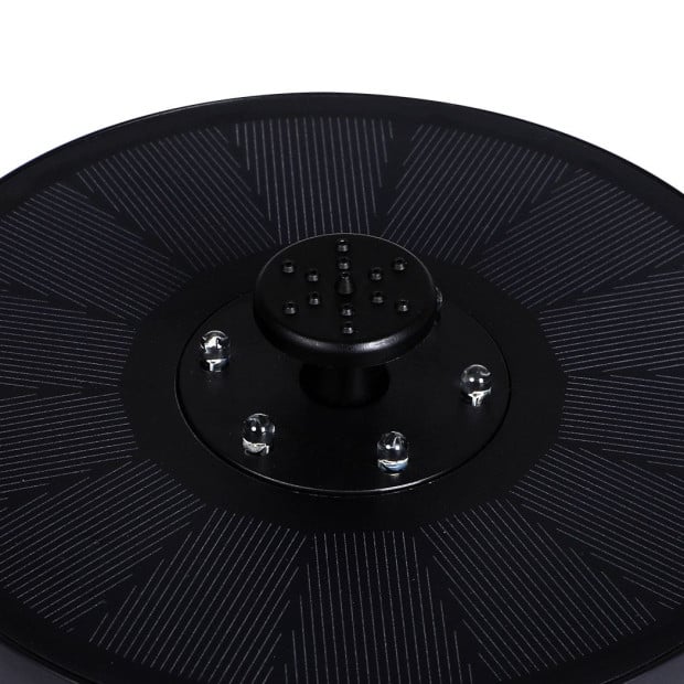Solar Powered Water Fountain Power Floating Kit Garden Pond Led Colour Image 5