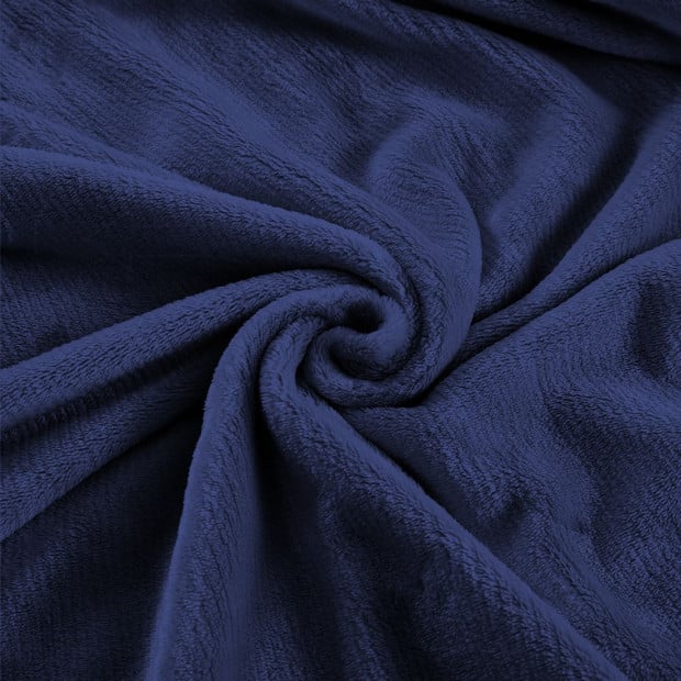 320GSM 220x160cm Ultra Soft Mink Blanket Warm in Teal Colour Image 5