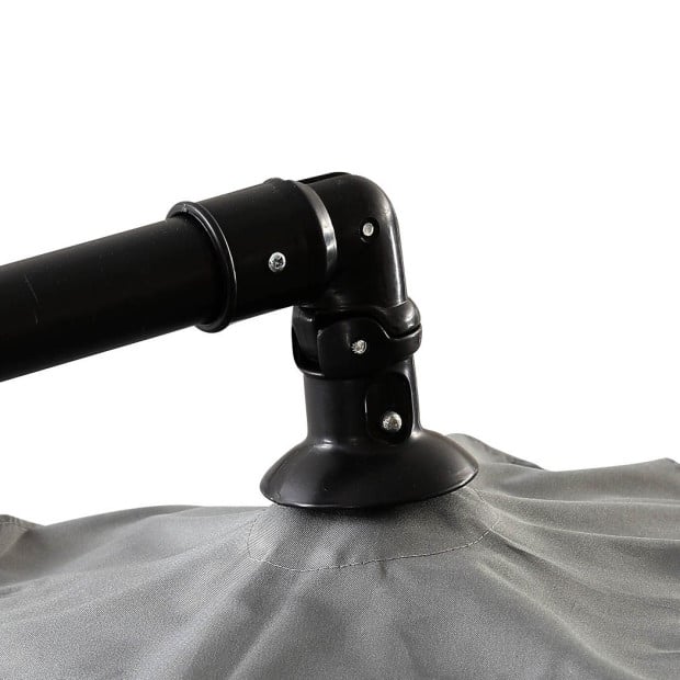 3M Patio Outdoor Umbrella Cantilever Grey Image 5