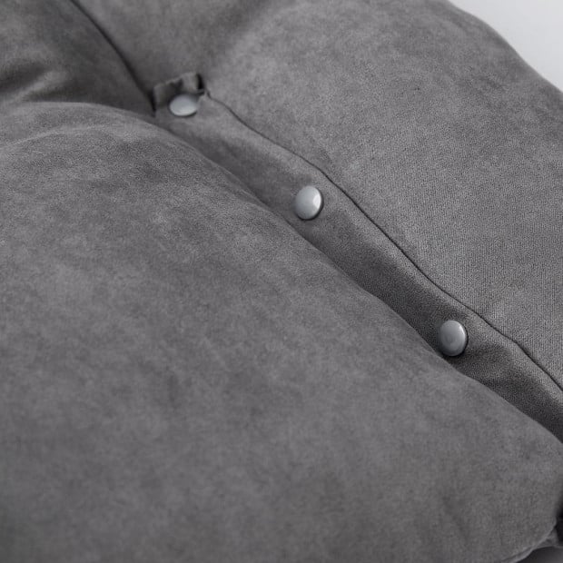 Pet Bed 2 Way Use Dog Cat Soft Warm Calming Mat Sleeping - Grey S Image 5