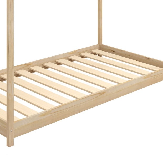 Bed Frame Single Wooden Timber House Frame Wood Mattress Base Platform Image 5