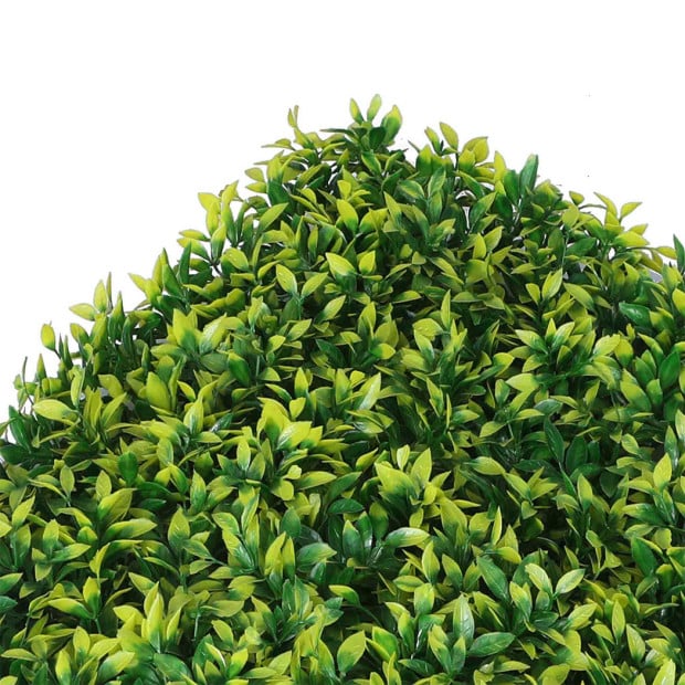 10x Artificial Boxwood Hedge Fence Fake Vertical Garden Green Outdoor Image 6