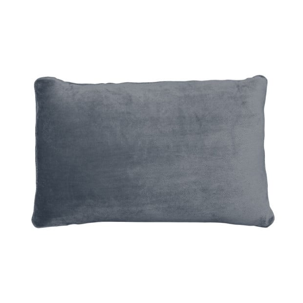 Luxury Flannel Quilt Cover with Pillowcase Dark Grey Queen Image 6