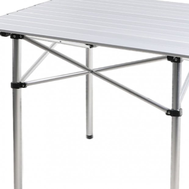 Roll Up Camping Table Folding Portable Aluminium Outdoor BBQ Desk Image 6