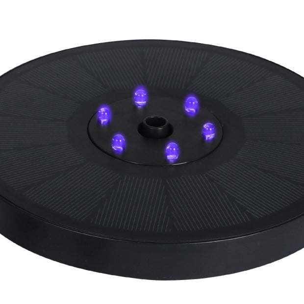 Solar Powered Water Fountain Power Floating Kit Garden Pond Led Colour Image 6