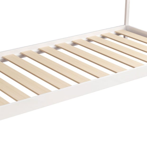 Bed Frame Single Wooden House Frame Wood Mattress Base Platform Image 6