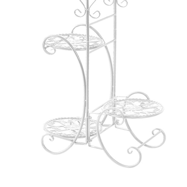 Plant Stand Indoor Outdoor Metal Flower Pots Rack Corner Shelf Planter Image 6