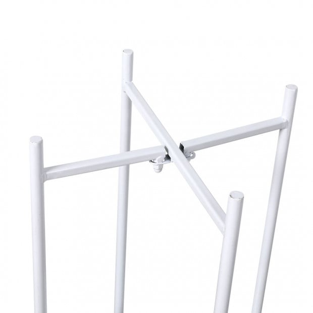 2 Tiers Plant Stand Outdoor Indoor Metal Flower Pot Rack Garden Shelf Image 6