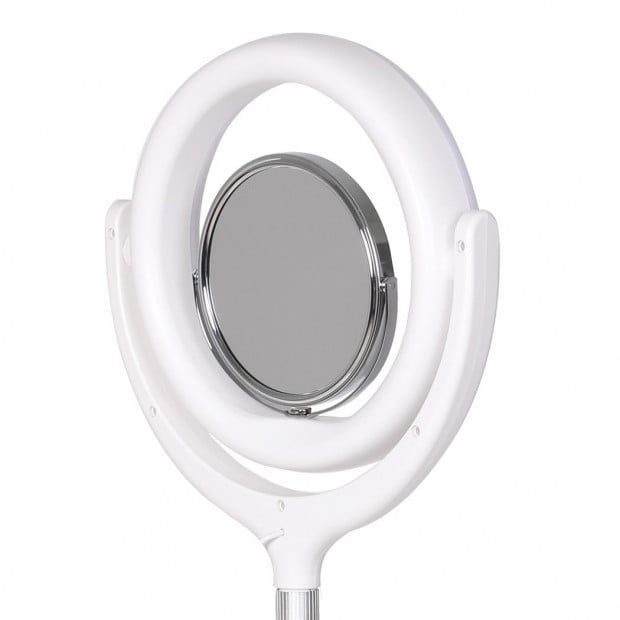 LED Ring Light with Tripod Stand Phone Holder Dimmable Studio Lamp Image 6