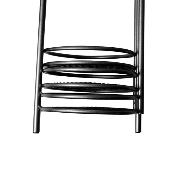 6 Tier Plant Stand Swivel Outdoor Indoor Metal Stands Garden Black Image 11