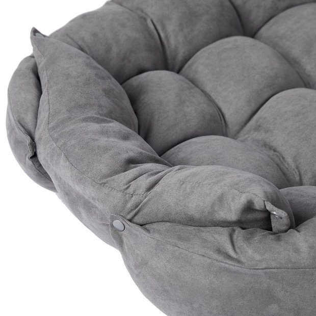 Pet Bed 2 Way Use Dog Cat Soft Warm Calming Mat Sleeping - Grey M Image 6