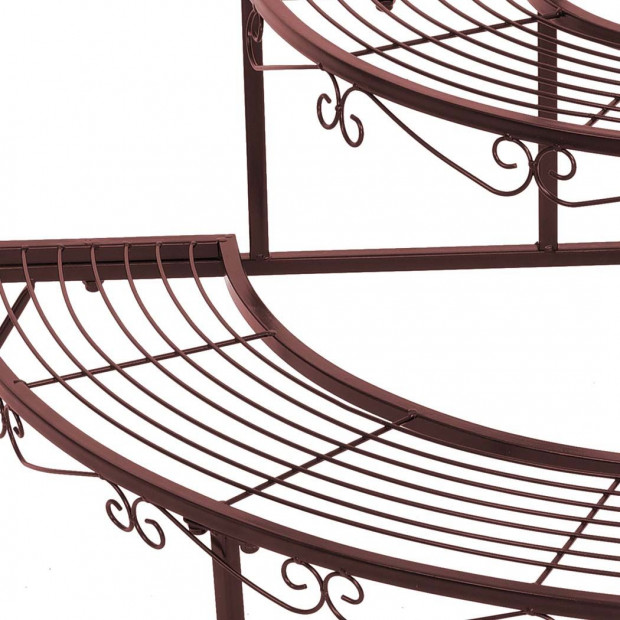 Plant Stand Metal Flower Pots Rack Corner Planter Shelf Image 6