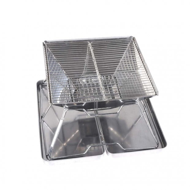 Charcoal BBQ Grill Foldable Barbecue Portable Outdoor Steel Roast Image 6