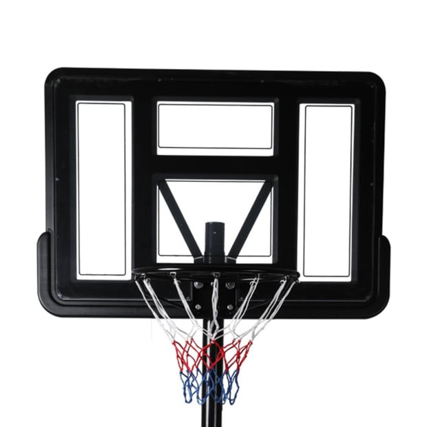 Basketball Hoop Stand System Portable 3.05M Height Adjustable Net Ring In Ground Image 5