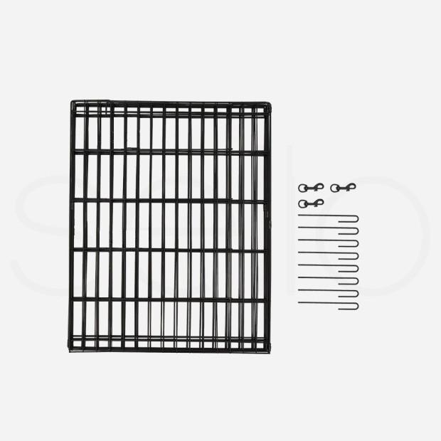 Pet Dog Playpen Puppy 8 Panel Fence Black Extension No Door 24 Image 6