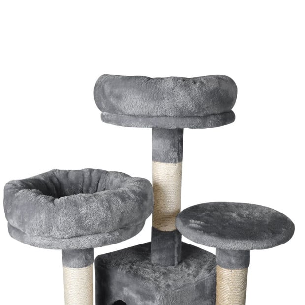 Cat Trees Scratching Post For Large Cats Tower House Grey 140cm Image 6