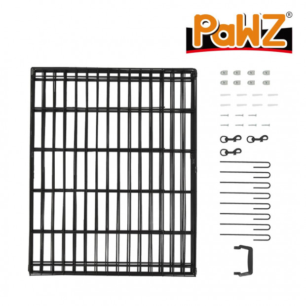 Pet Dog Playpen Exercise 8 Panel Fence Black Extension No Door 36in Image 5