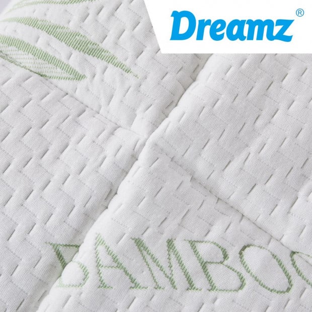 Bamboo Pillowtop Mattress Topper Protector Cover King Single Image 6