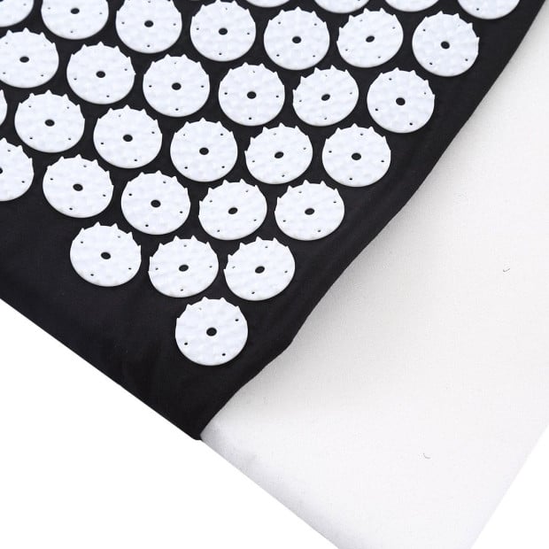Acupressure Mat Yoga Massage Pain Stress Relax Black 68 x 42cm Image 6