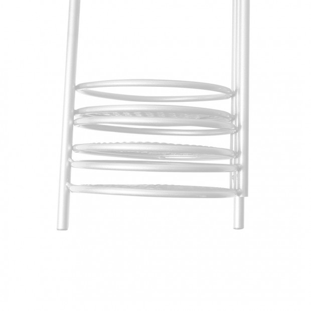 6 Tier Plant Stand Swivel Metal Stands Flower Shelf Rack Garden White Image 11
