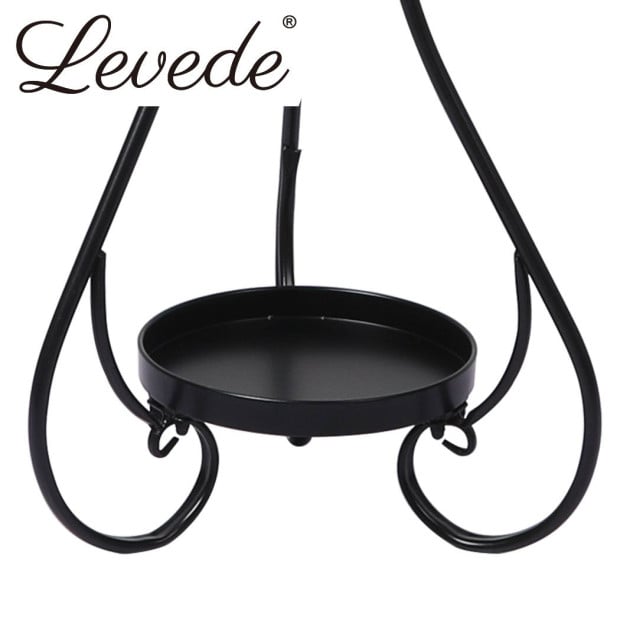 Plant Stand 2 Tiers Outdoor Indoor Metal Flower Pots Garden Shelf Image 6