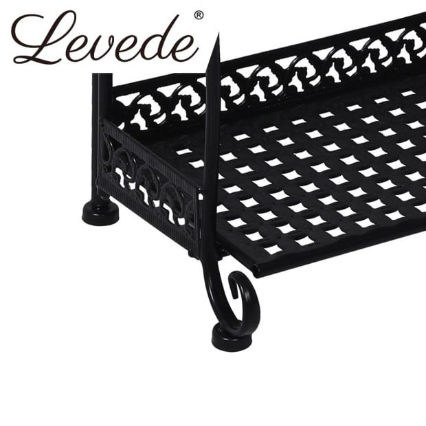 Plant Stand 3 Tiers Outdoor Indoor Metal Flower Pots Rack Garden Shelf 33cm x 20cm x 64cm Image 6