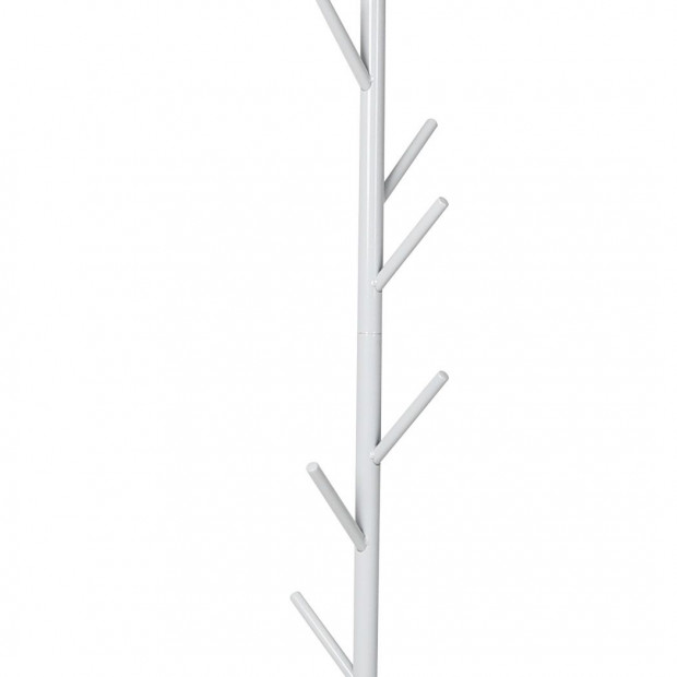 Clothes Stand Garment Coat Rack Metal Rail Portable Hanger Stand White Image 6