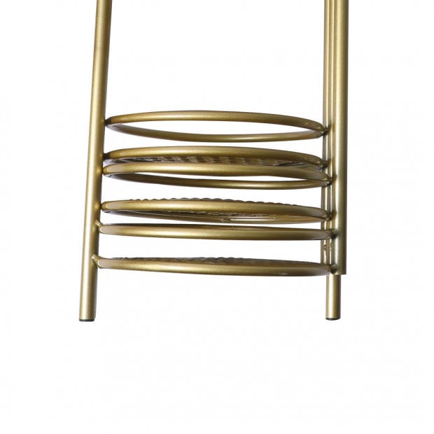 6 Tier Plant Stand Swivel Metal Stands Flower Shelf Gold Garden Image 6