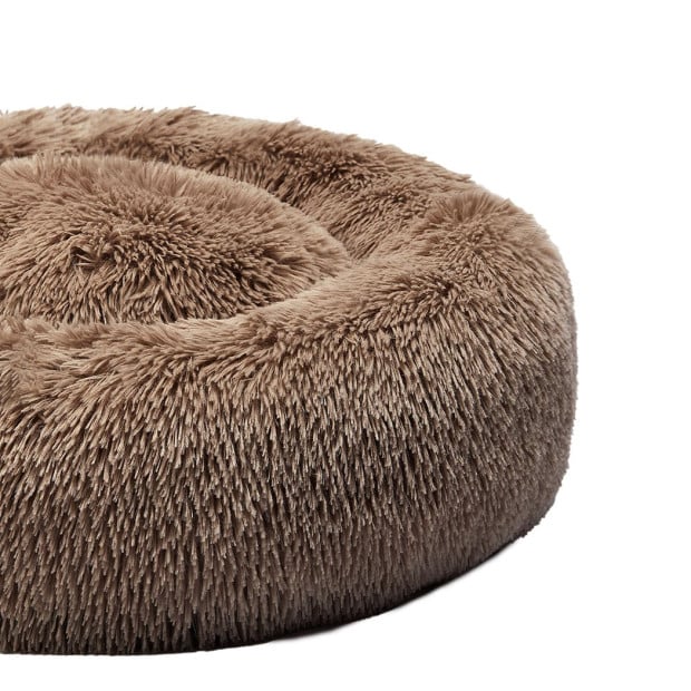 Pet Bed Cat Dog Mat Kennel Cave Deep Sleeping Brown XXXL Image 6