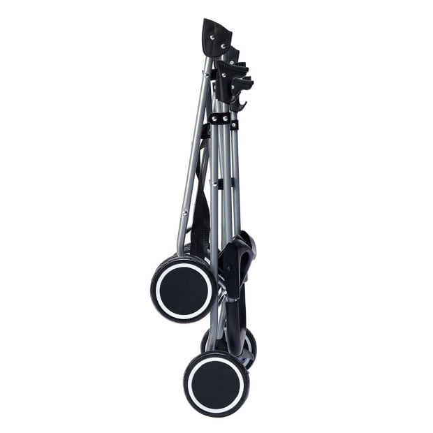 Pet Stroller Dog Pram Large Travel Pushchair Foldable Carrier Black Image 6
