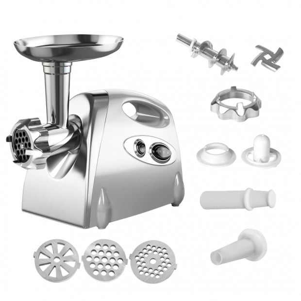 2800W Electric Meat Grinder Mincer Sausage Maker Kitchen Silver Image 6