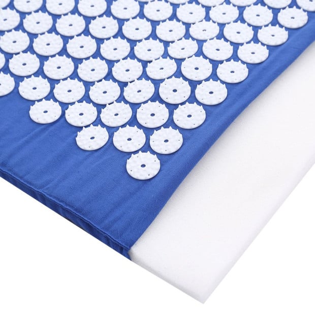 Acupressure Mat Yoga Massage Pain Stress Relax Blue 68 x 42cm Image 6