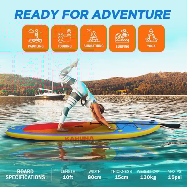 Kahuna Hana 10FT Inflatable Stand Up Paddle Board iSUP Image 4