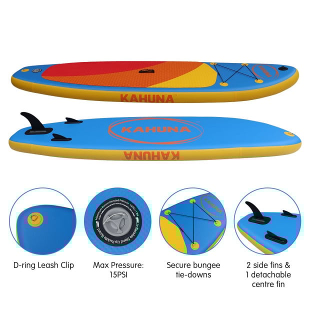 Kahuna Hana 10FT Inflatable Stand Up Paddle Board iSUP Image 7