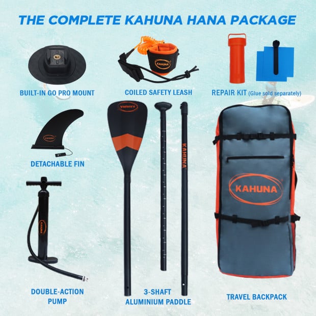 Kahuna Hana 11FT Inflatable Stand Up Paddle iSUP Board Image 14
