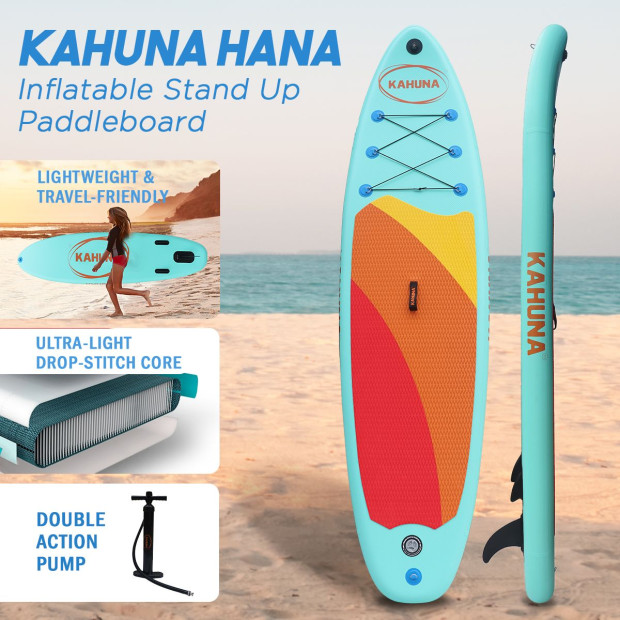 Kahuna Hana 10ft6in Inflatable Stand Up Paddle Board iSUP Image 3