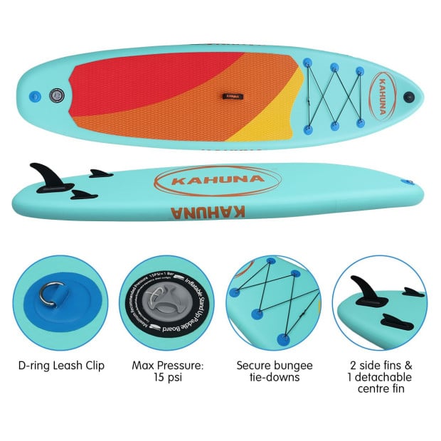 Kahuna Hana 10ft6in Inflatable Stand Up Paddle Board iSUP Image 8